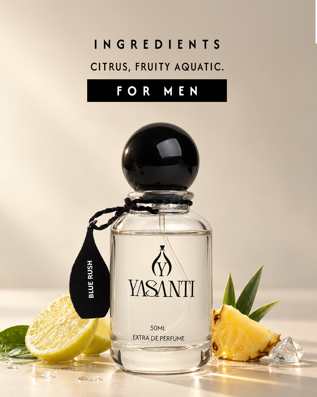 Blue Rush – 40% Extrait de Parfum | Men | 50 ml