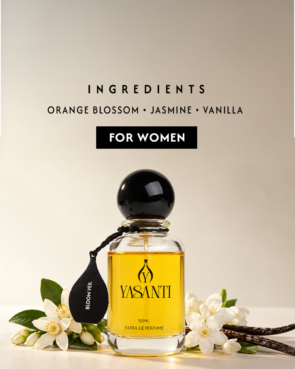 Yasanti Bloom Veil – 40% Extrait de Parfum | Women | 50 ml
