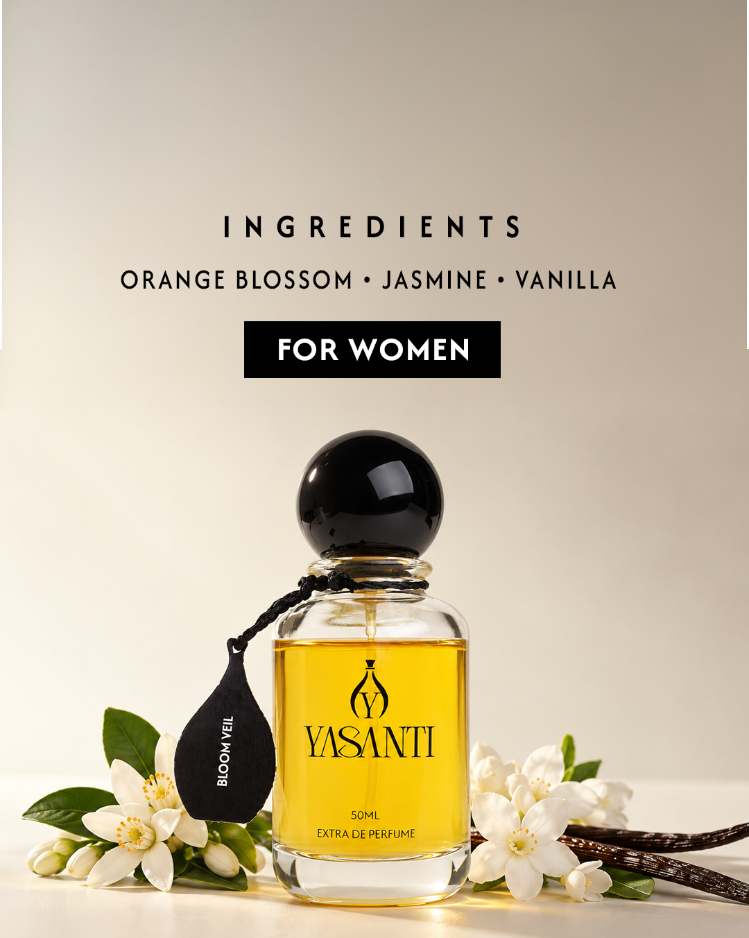 Yasanti Bloom Veil – 40% Extrait de Parfum | Women | 50 ml